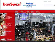 Tablet Screenshot of bauspezi-kuegel-hirschaid.de